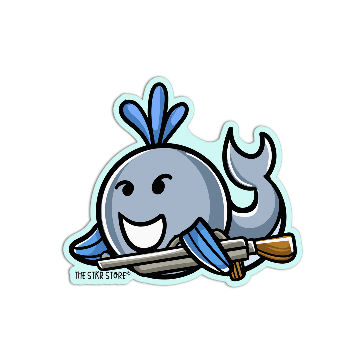 Whale Killer Animals with weapon Stickers