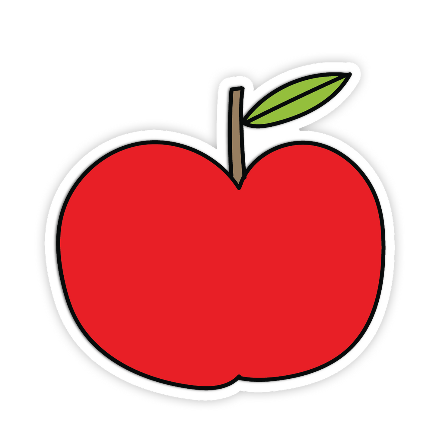 Single Red Apple Stickers