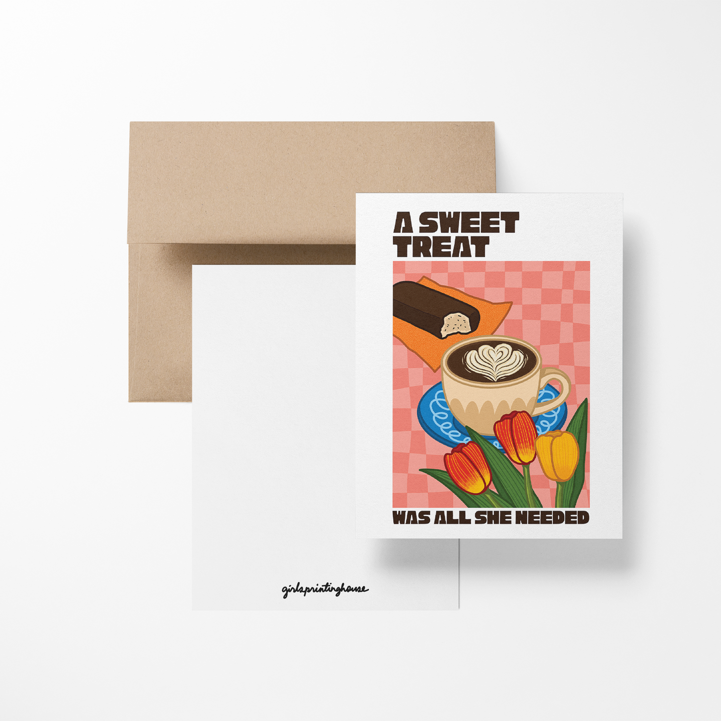 A Sweet Treat Was All She Needed Greeting Card