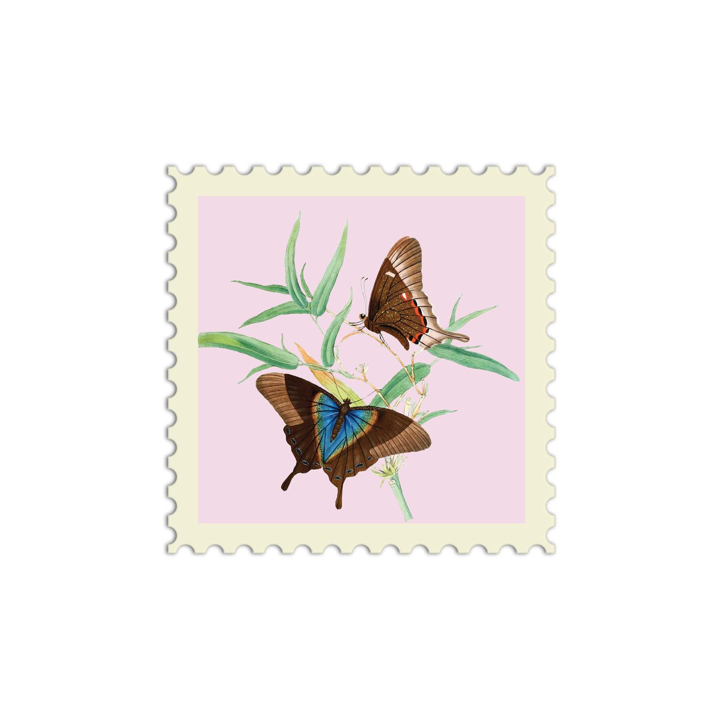 Butterfly Stamp Stickers