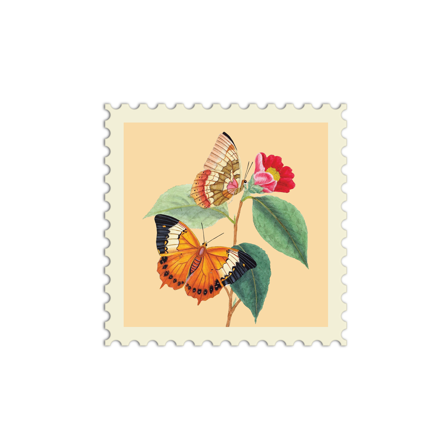 Butterfly Stamp Stickers