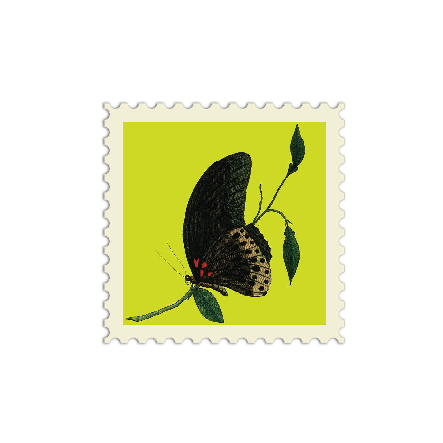 Butterfly Stamp Stickers