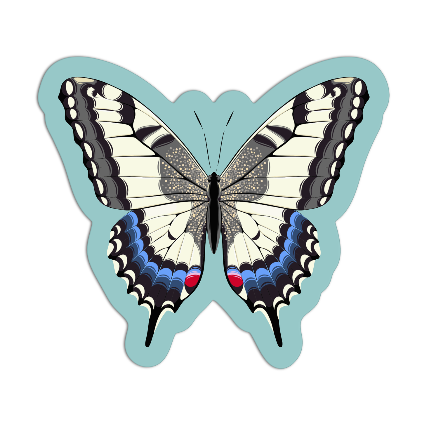 Butterfly machaon butterfly Sticker
