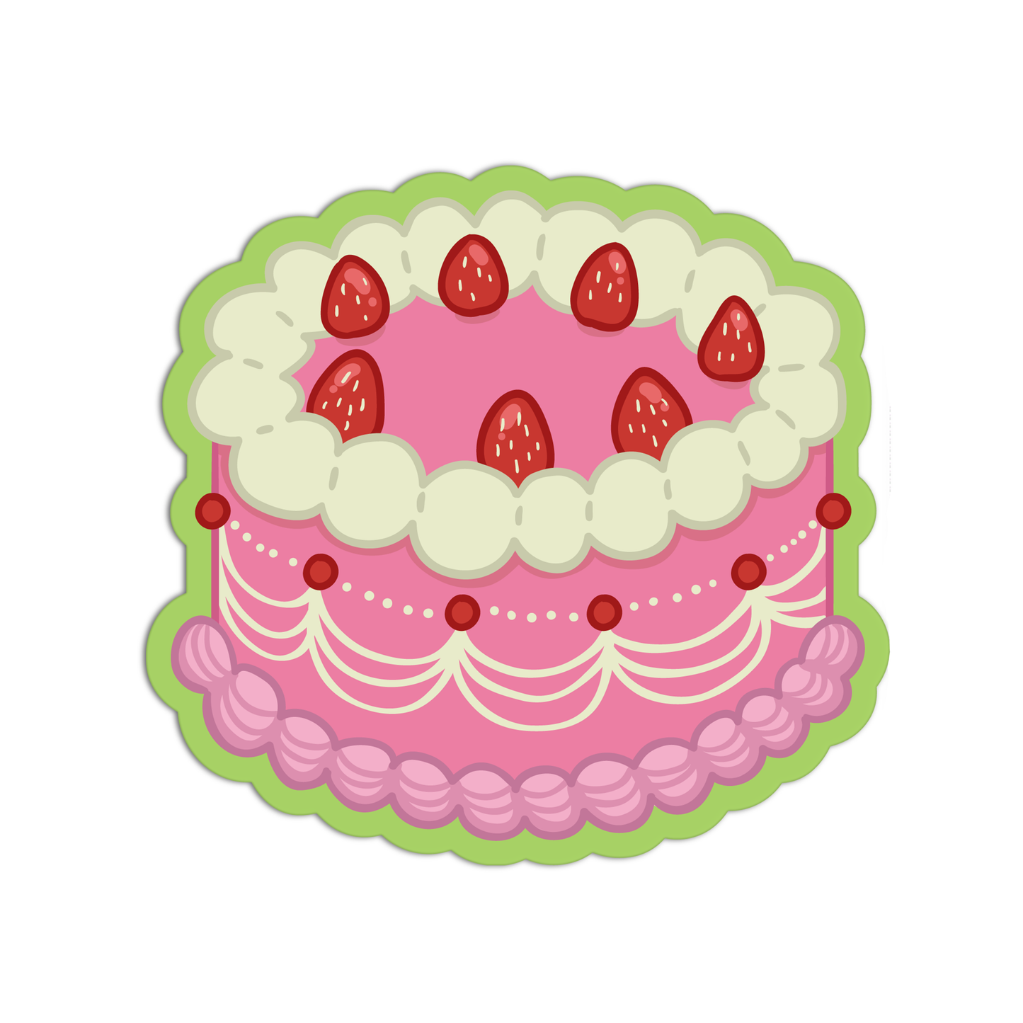 Pink Strawberry Cake