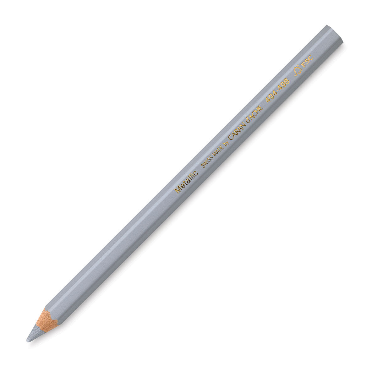 Silver Maxi Metallic Pencil Caran d'Ache