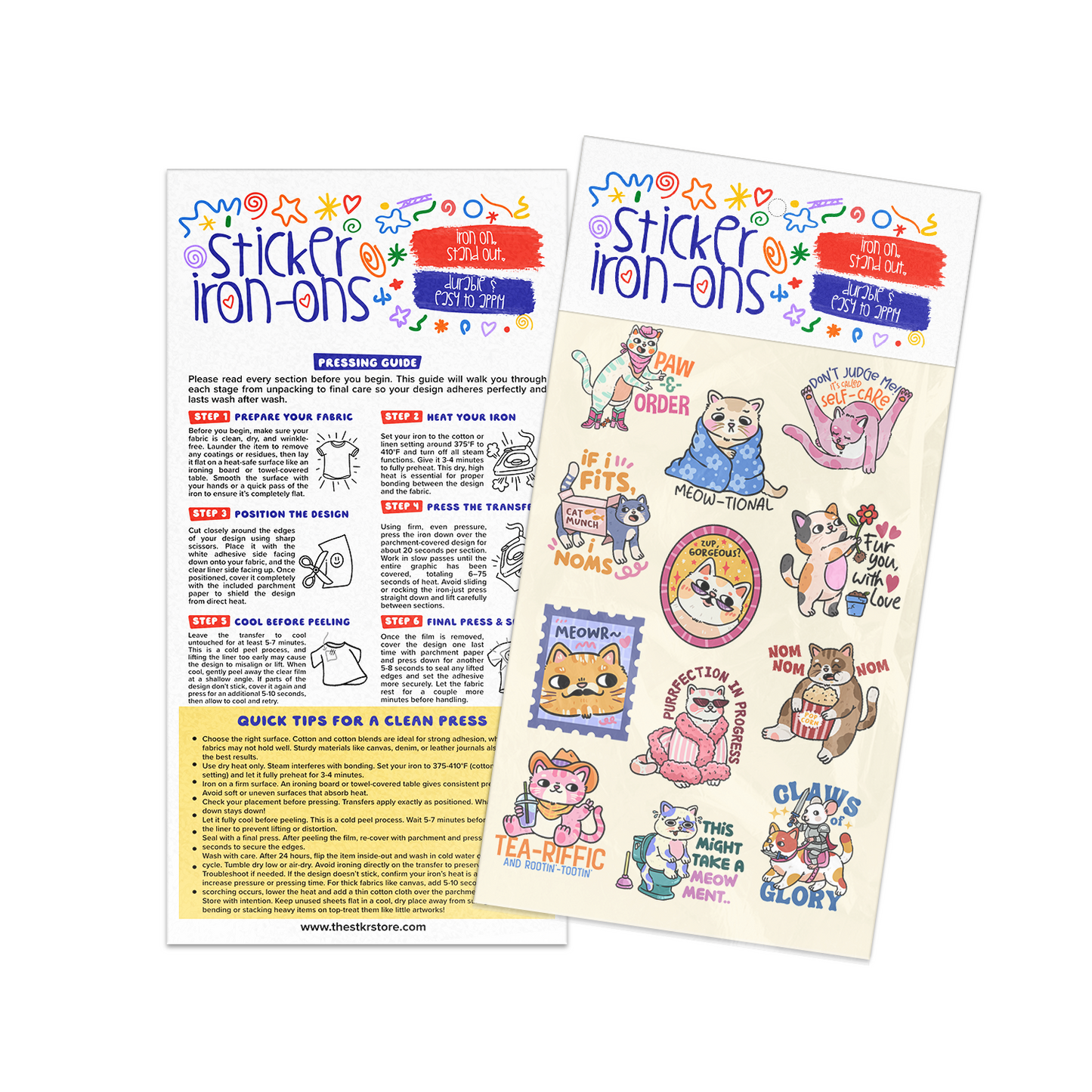 Cats Sticker Iron-Ons