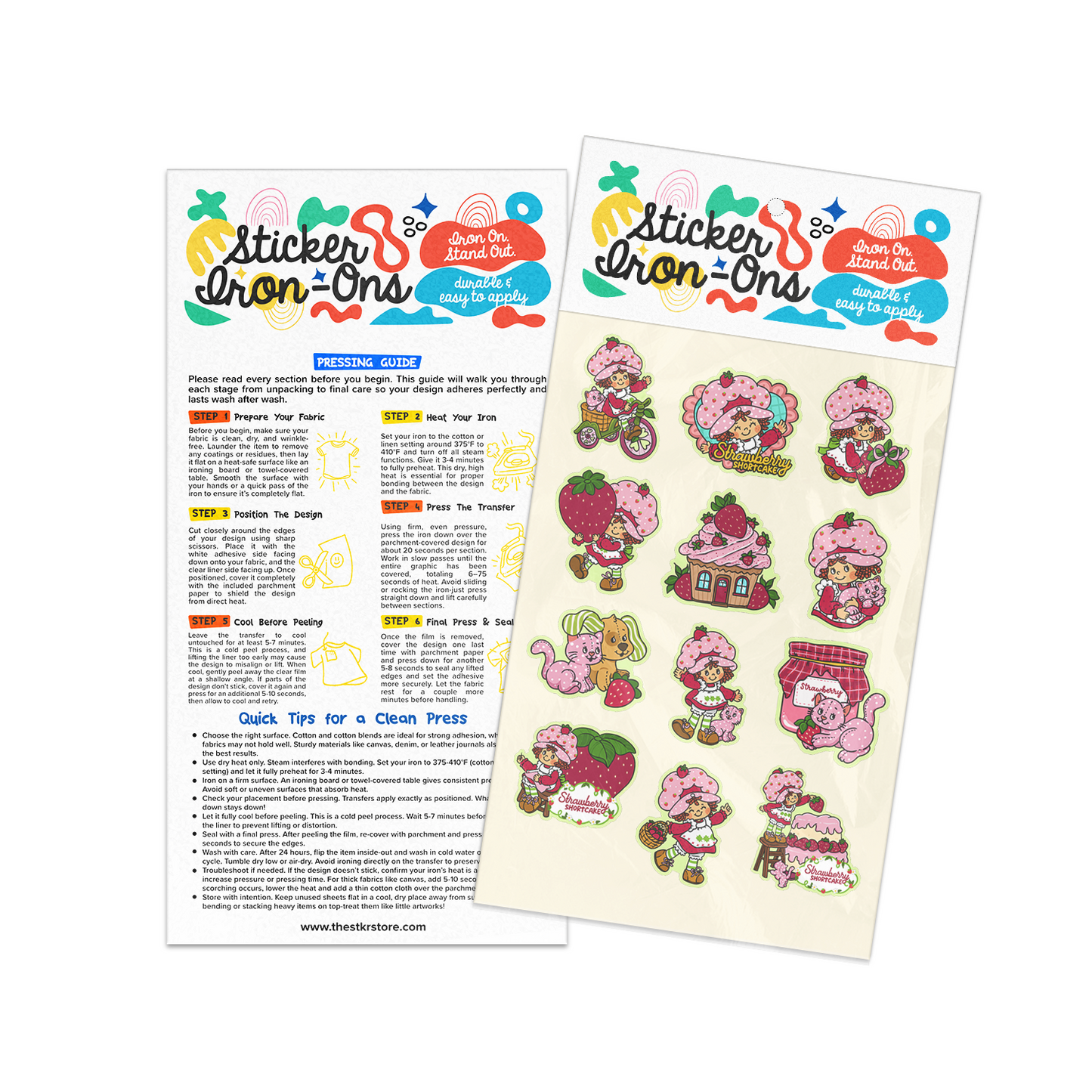 Strawberry Sticker Iron-Ons