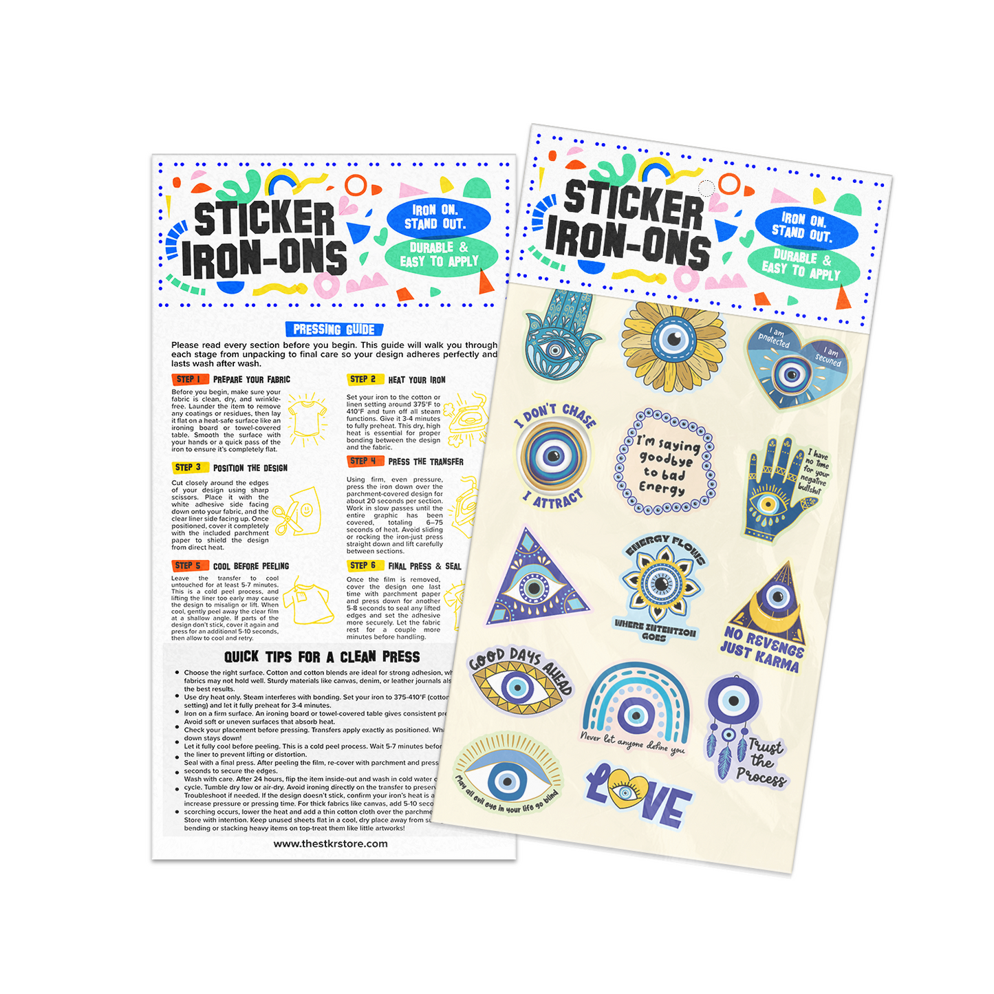 Evil Eye Sticker Iron-Ons