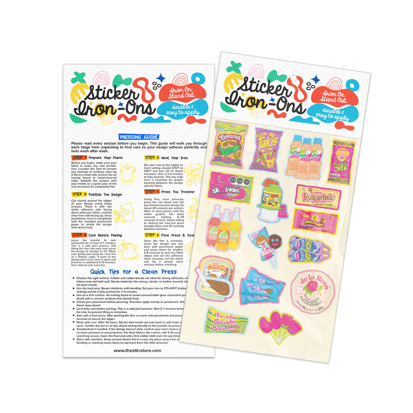 Mexican Candies Sticker Iron-Ons
