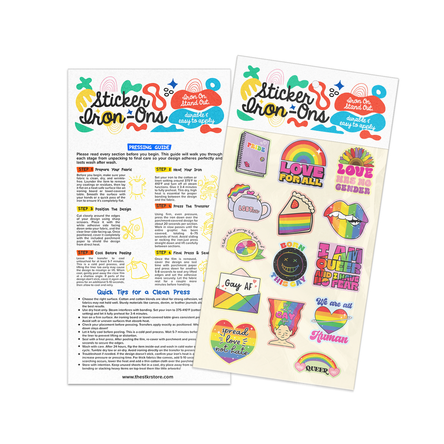 Pride Sticker Iron-Ons