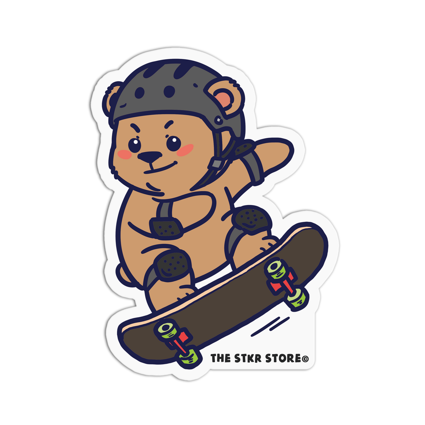 Surfing Extreme Bear Sticker - The Stkr Store