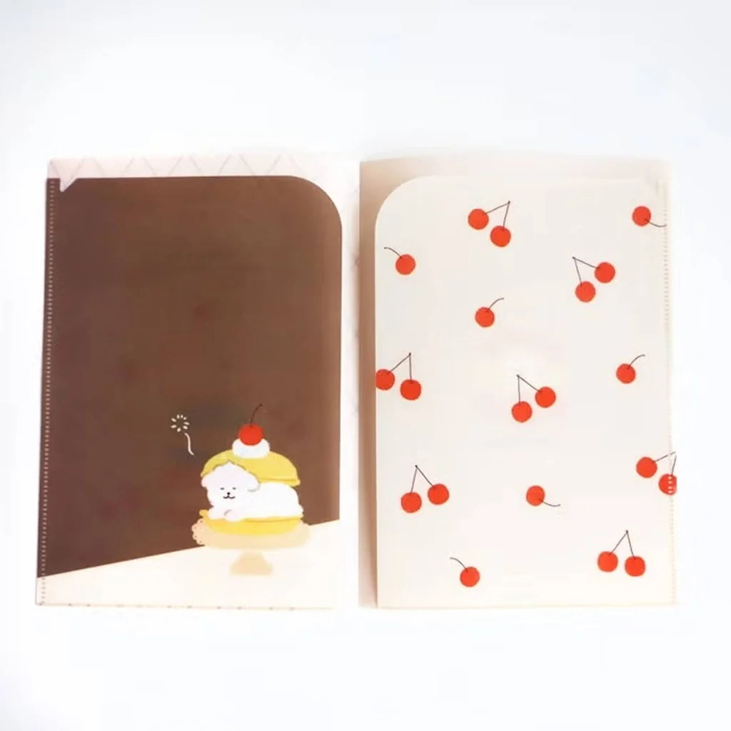 Furukawashiko A5 Two-Pocket Clear File Folder