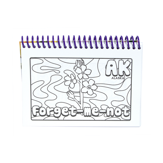 State Flowers Coloring Book