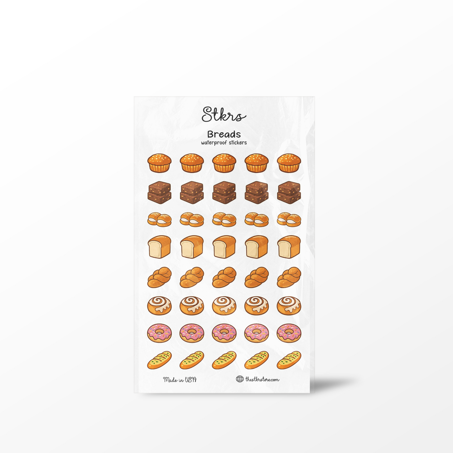 Breads Sticker Sheet - The Stkr Store