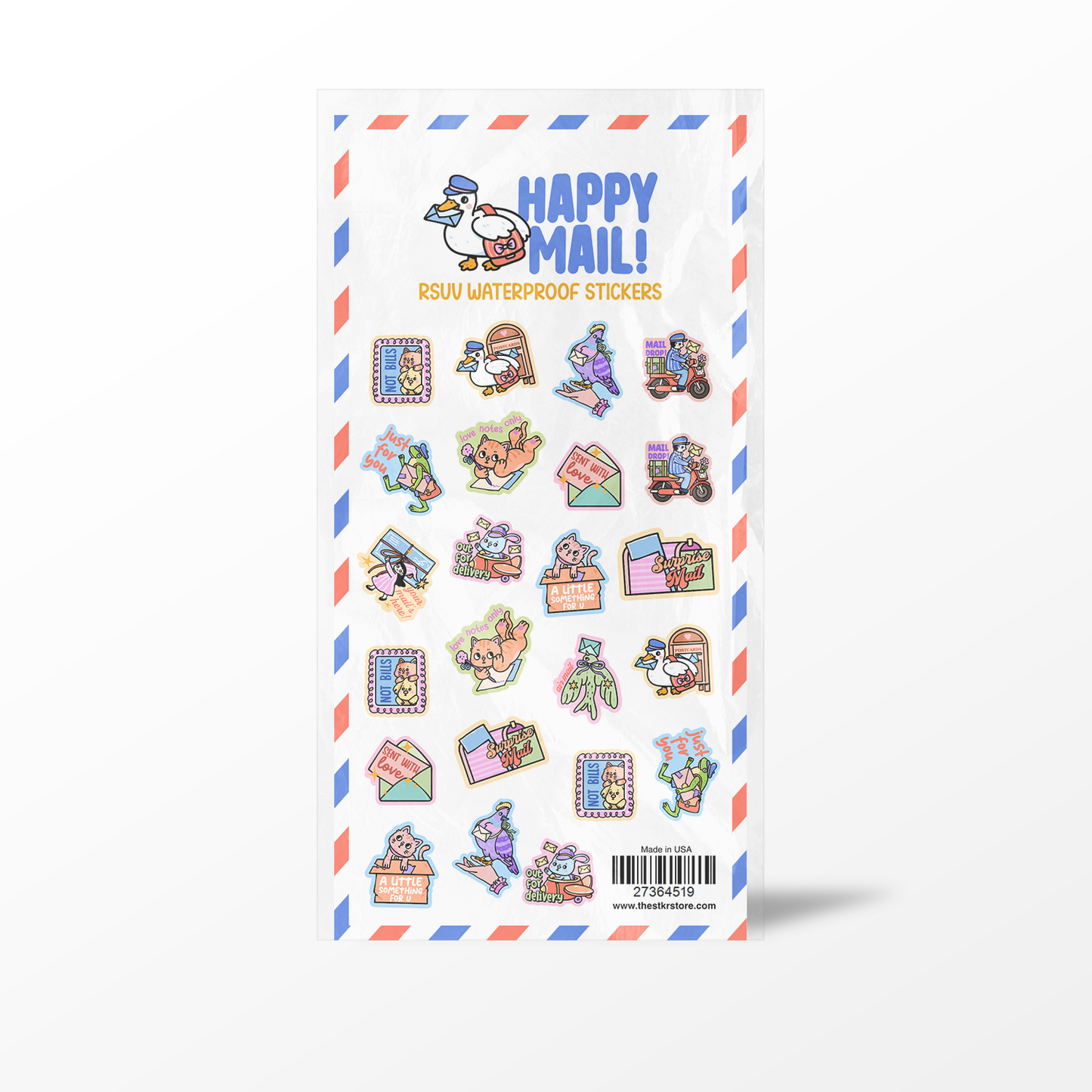 Coquette Happy Mail! Sticker Sheet