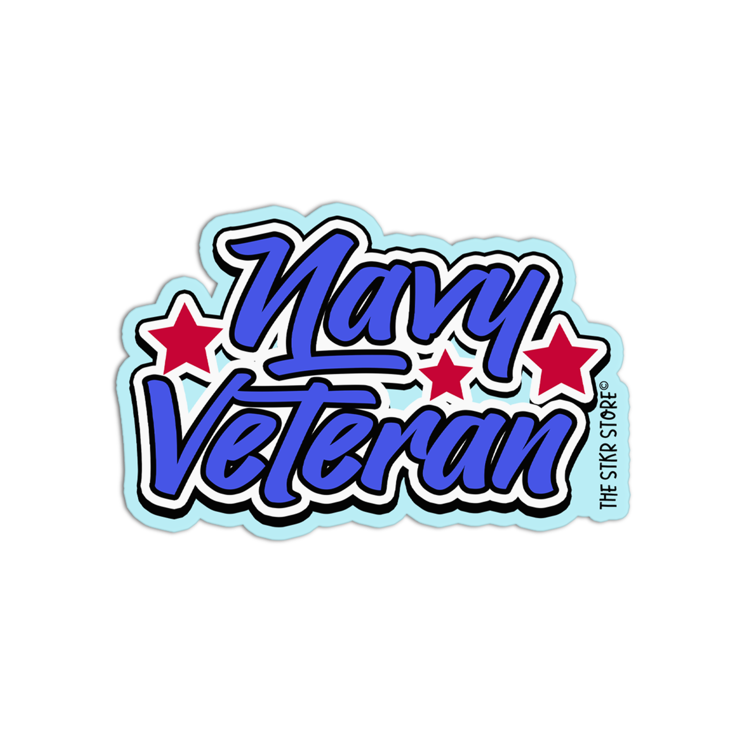 Navy Veteran blue Sticker