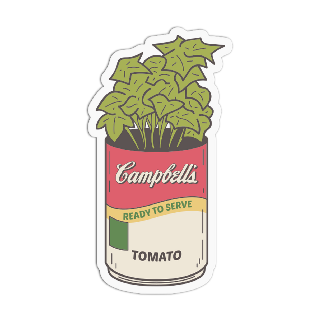 Tomato Can - Planter Asian Foods Sticker