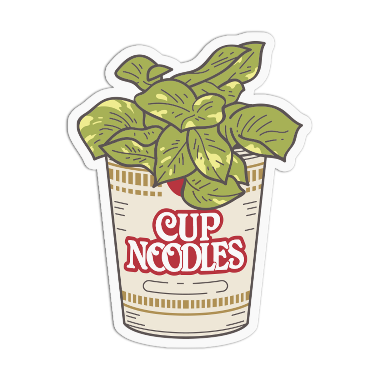 Instant Ramen - Planter Asian Foods Sticker