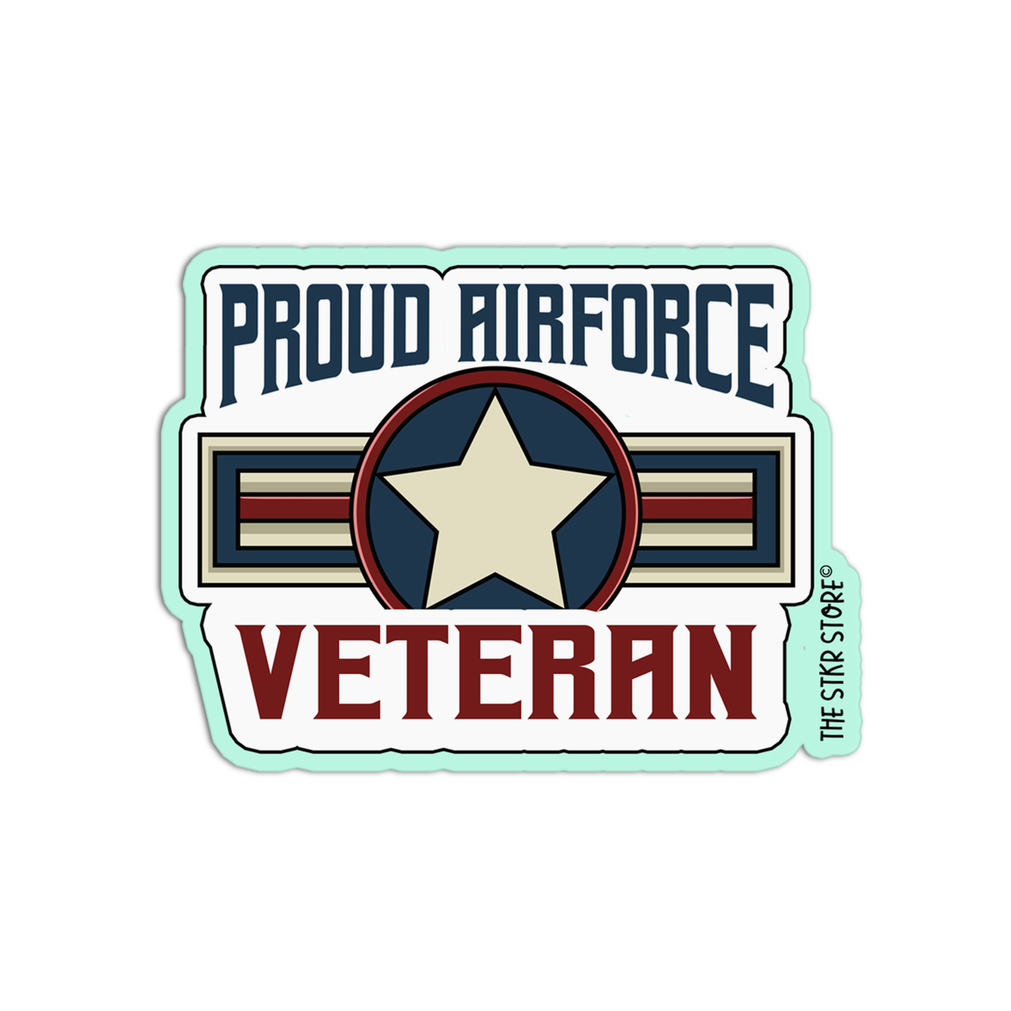Proud Airforce Veteran Sticker