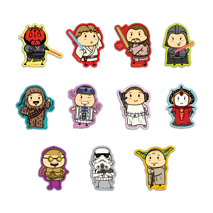 Sean Potato cosplay Starwars Sticker Pack