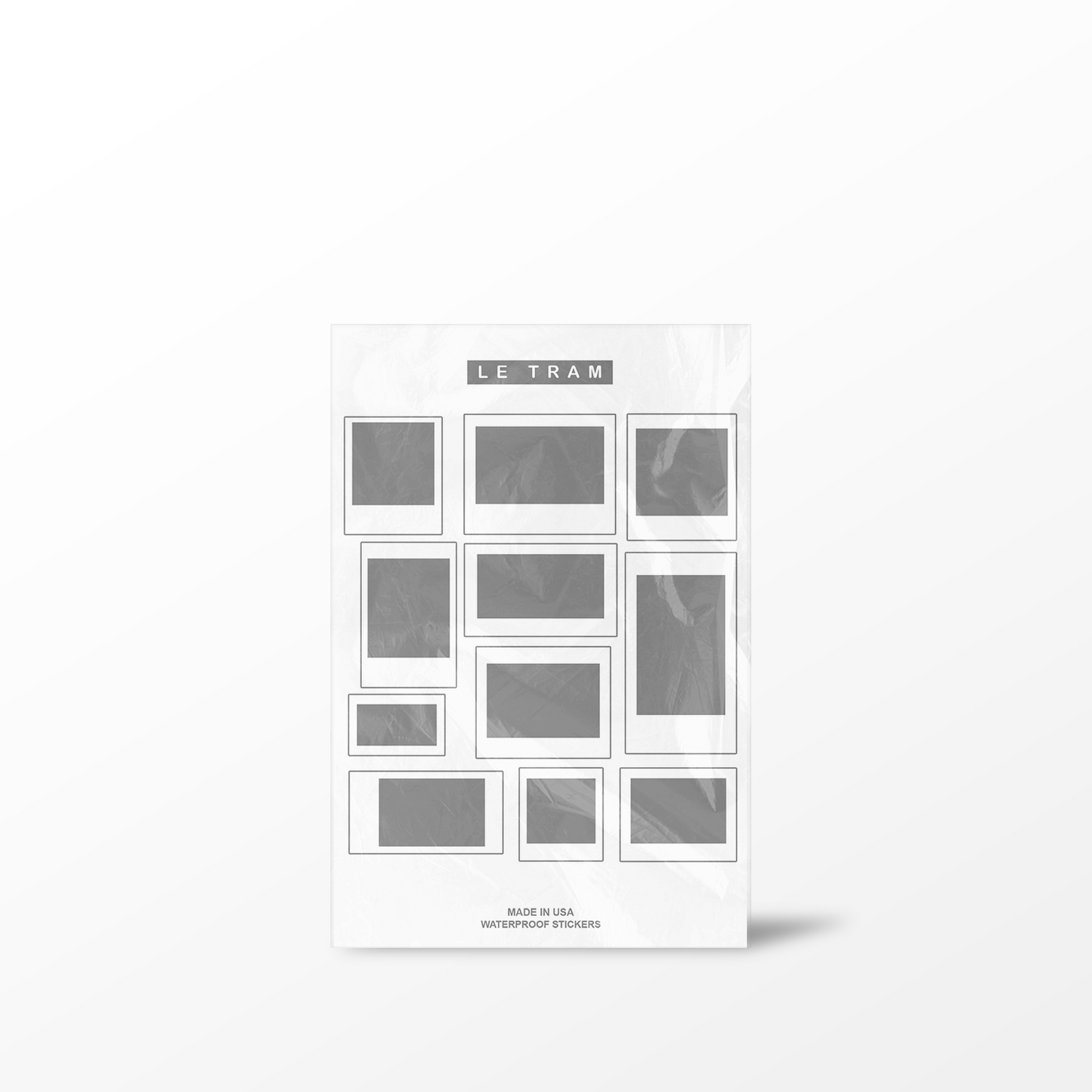 Le Tram Polaroid - Clear Sticker Sheet