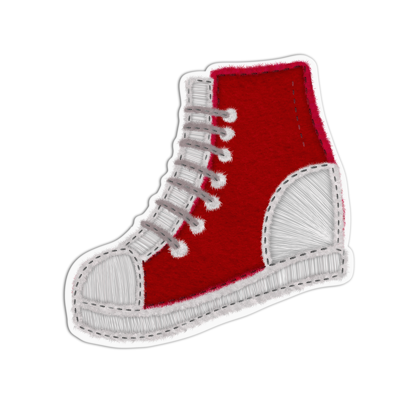 Shoe Patch Style Textured Stickers