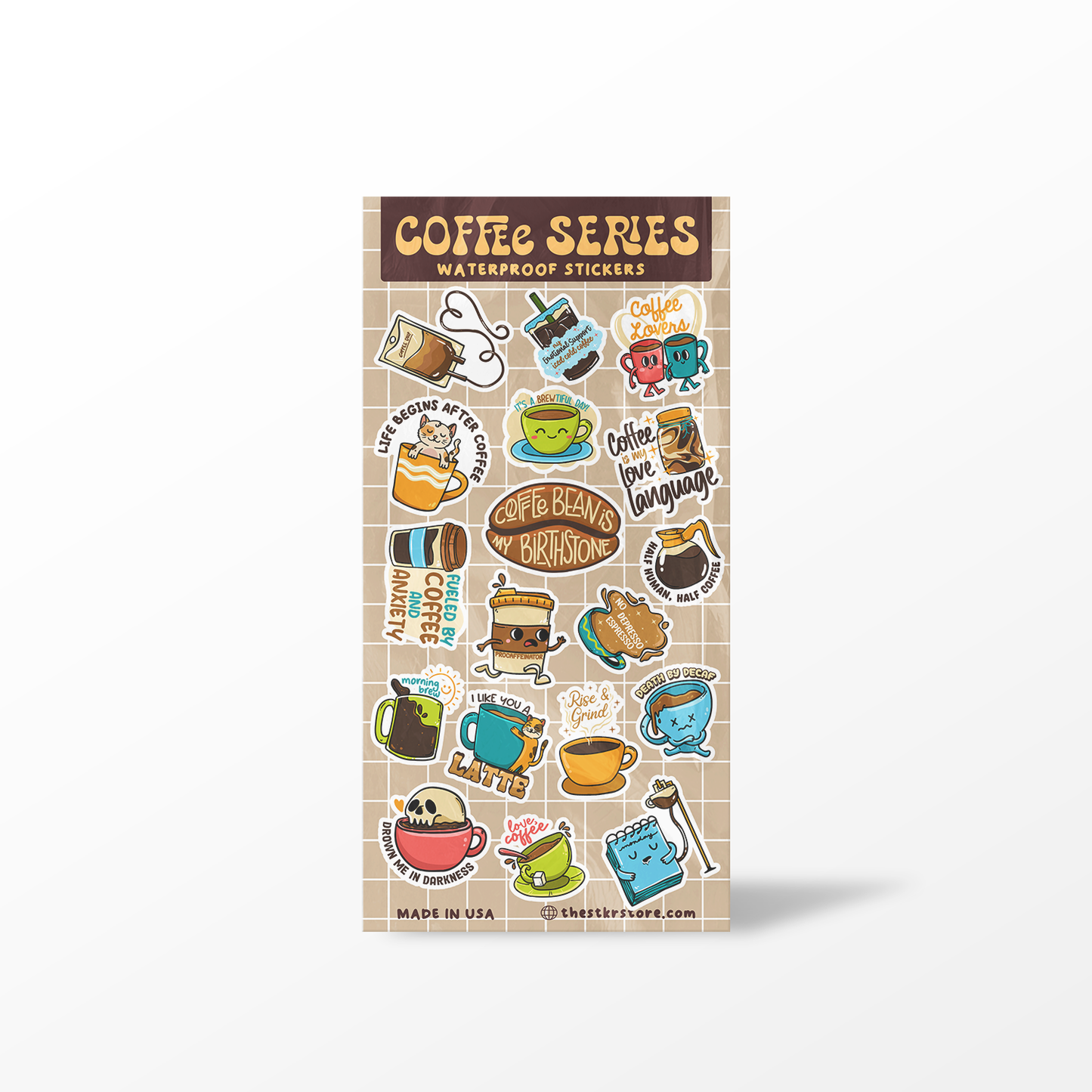Coffee Series Sticker Sheet