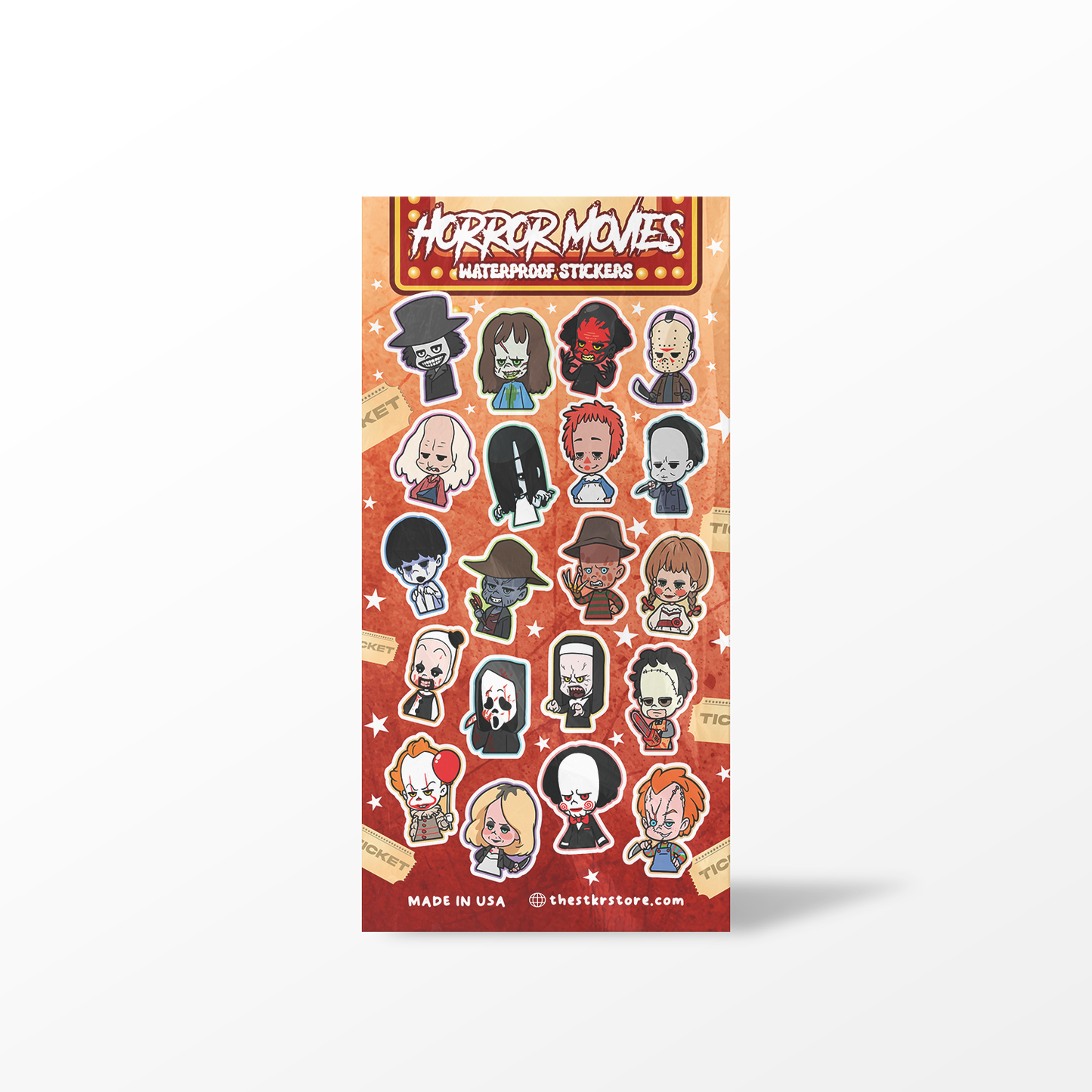 Horror Movies Sticker Sheet