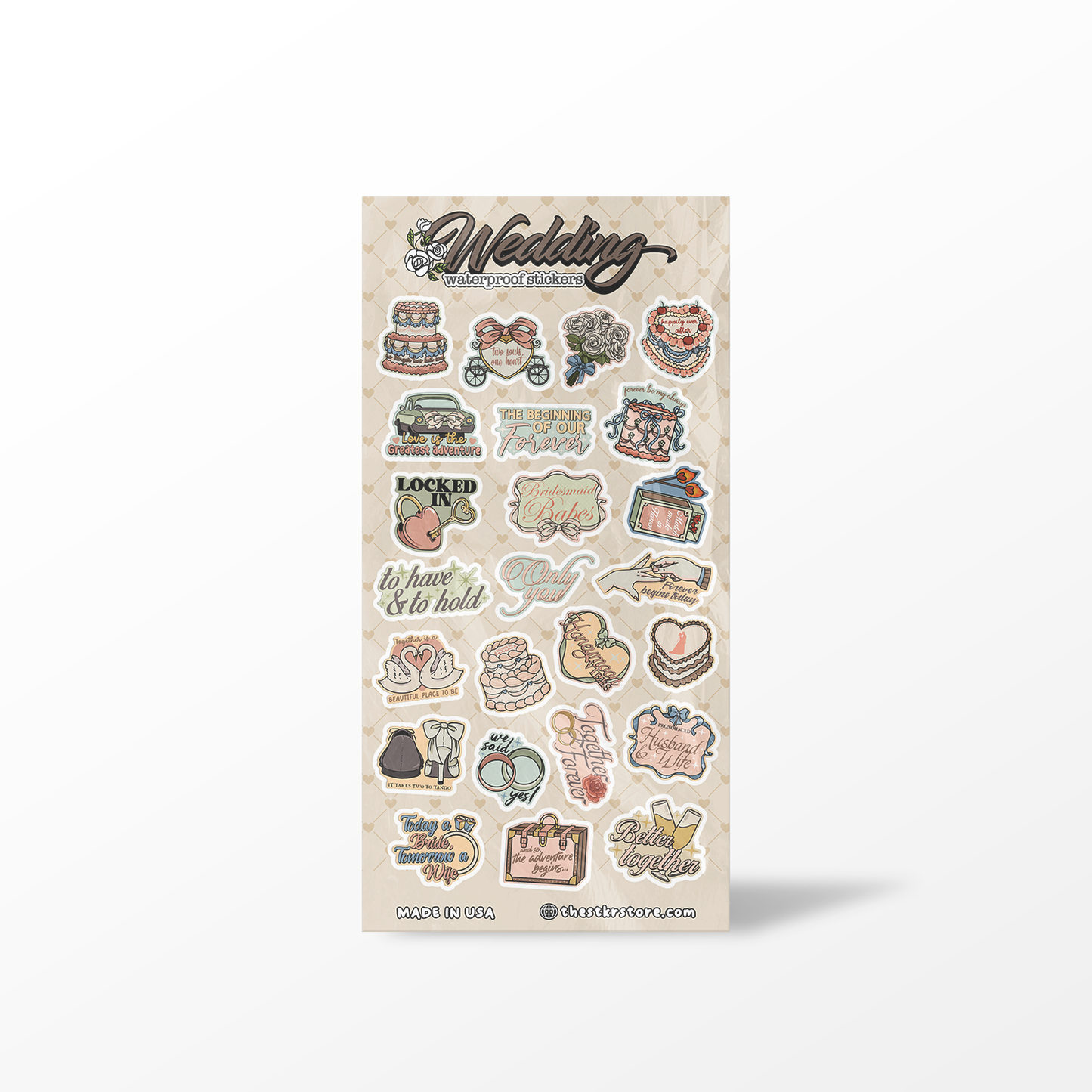 Wedding Sticker Sheet
