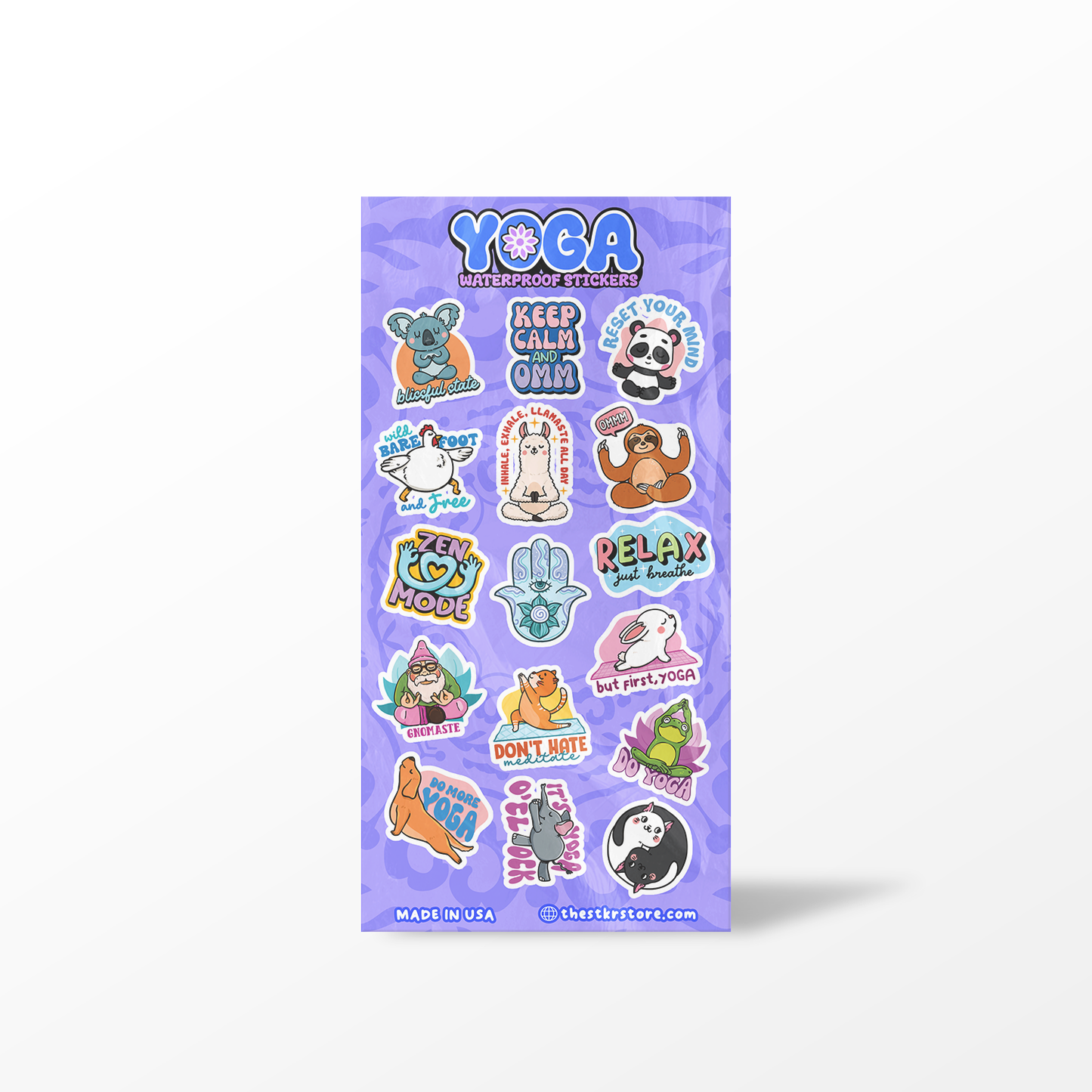 Yoga Sticker Sheet