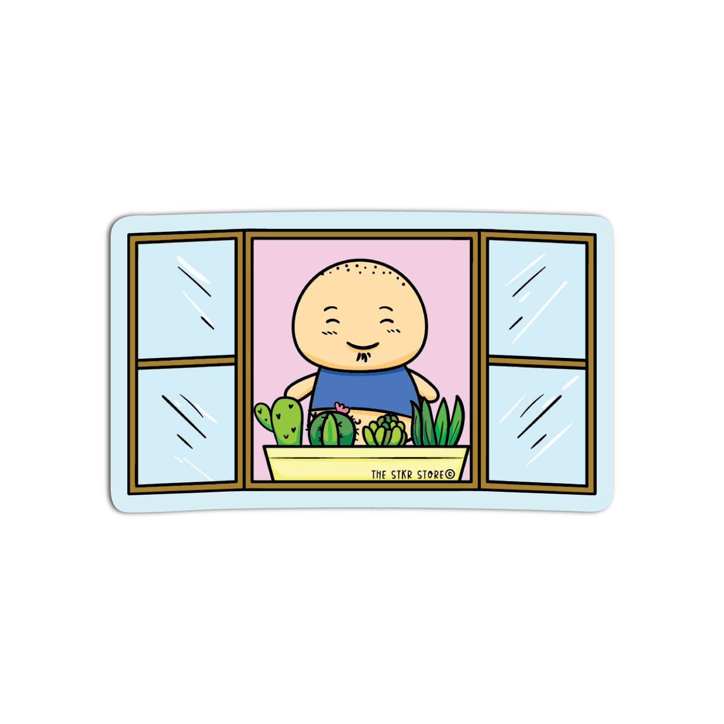 Sean in the Window Sean Potato in Spring Season Sticker