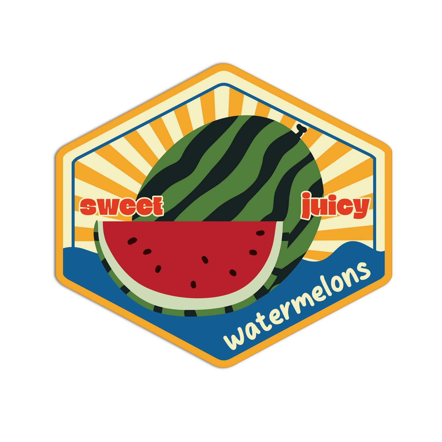 Watermelon – Fruit Label Sticker