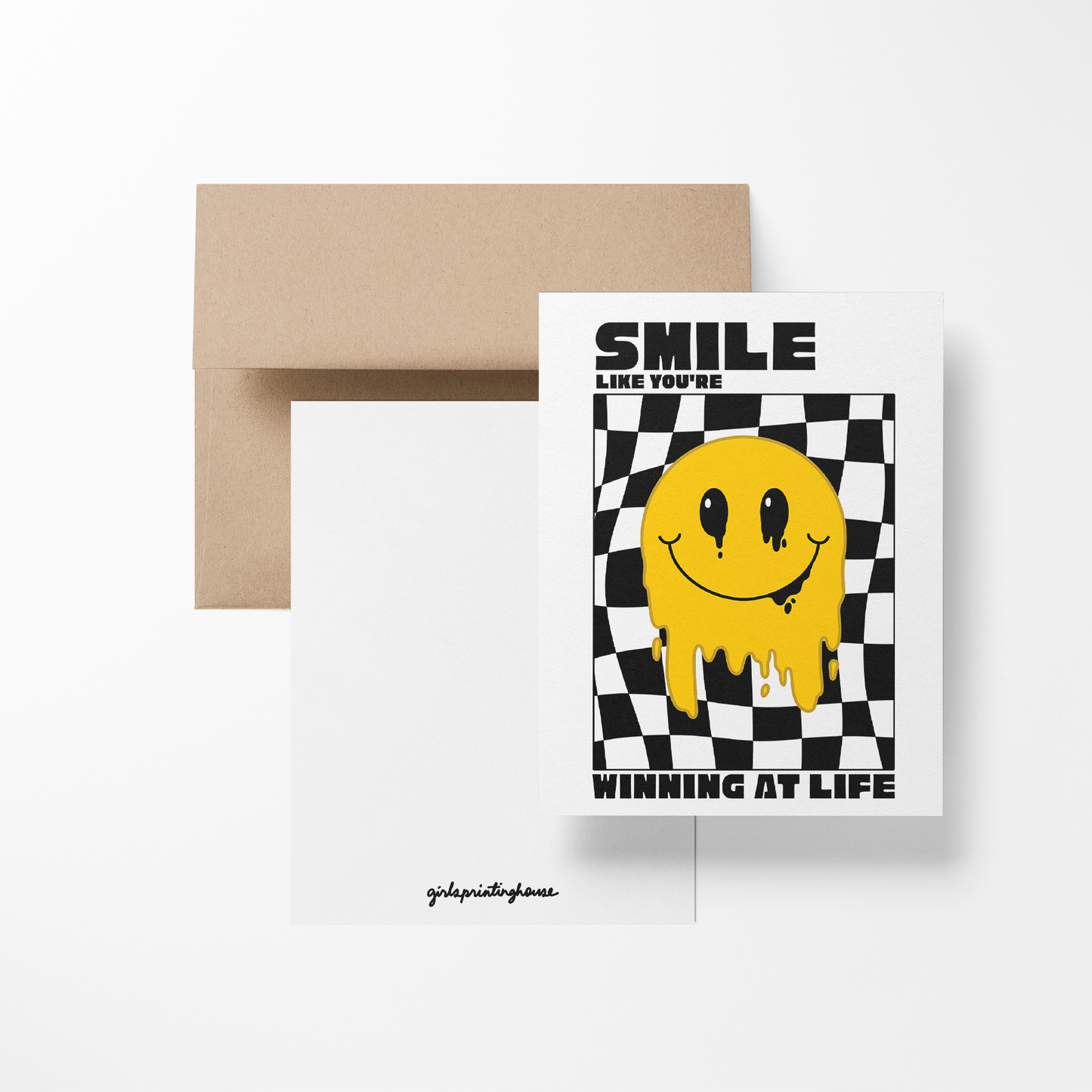 Smile Like You're Winning At Life Greeting Card