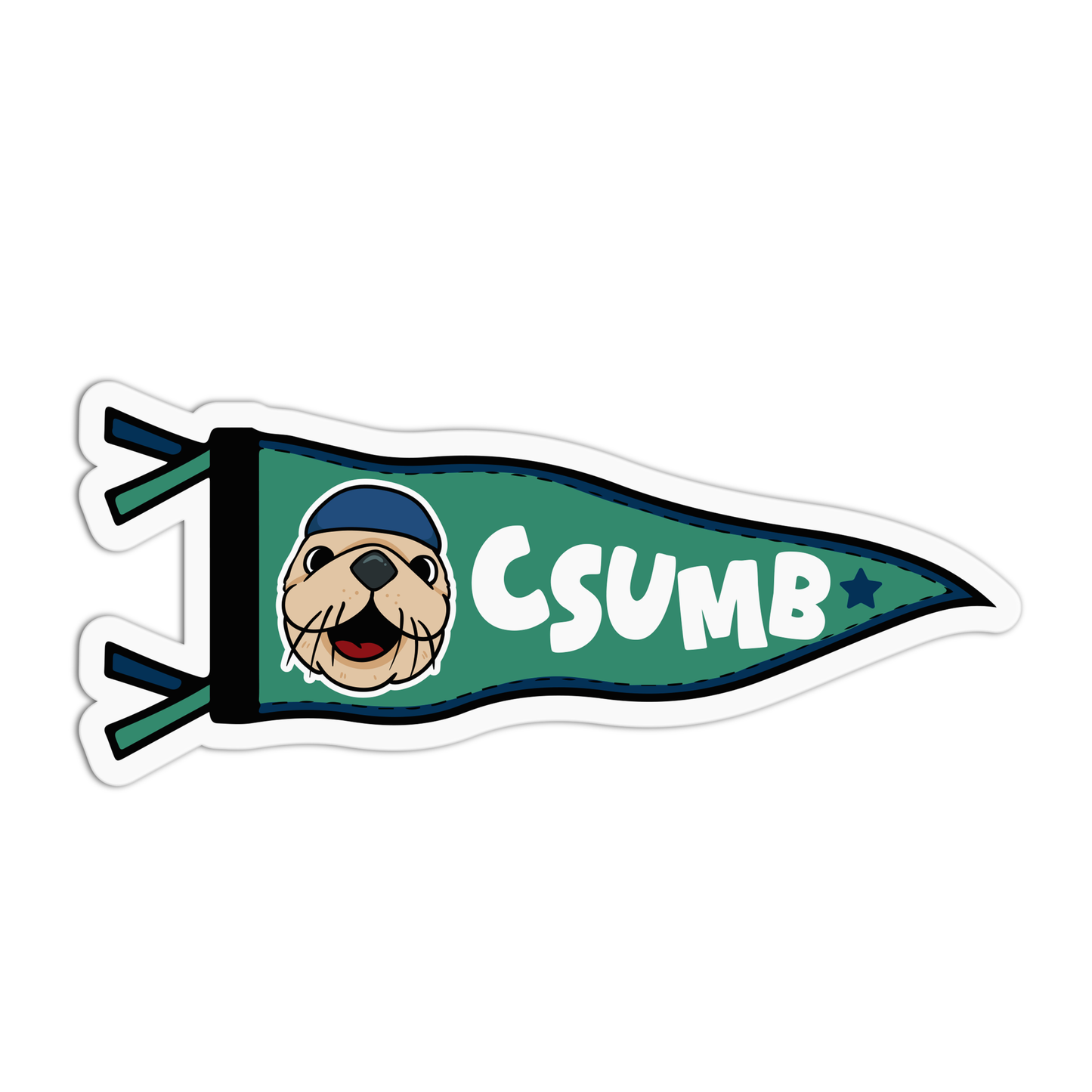 CSU Monterey Bay Flag Sticker