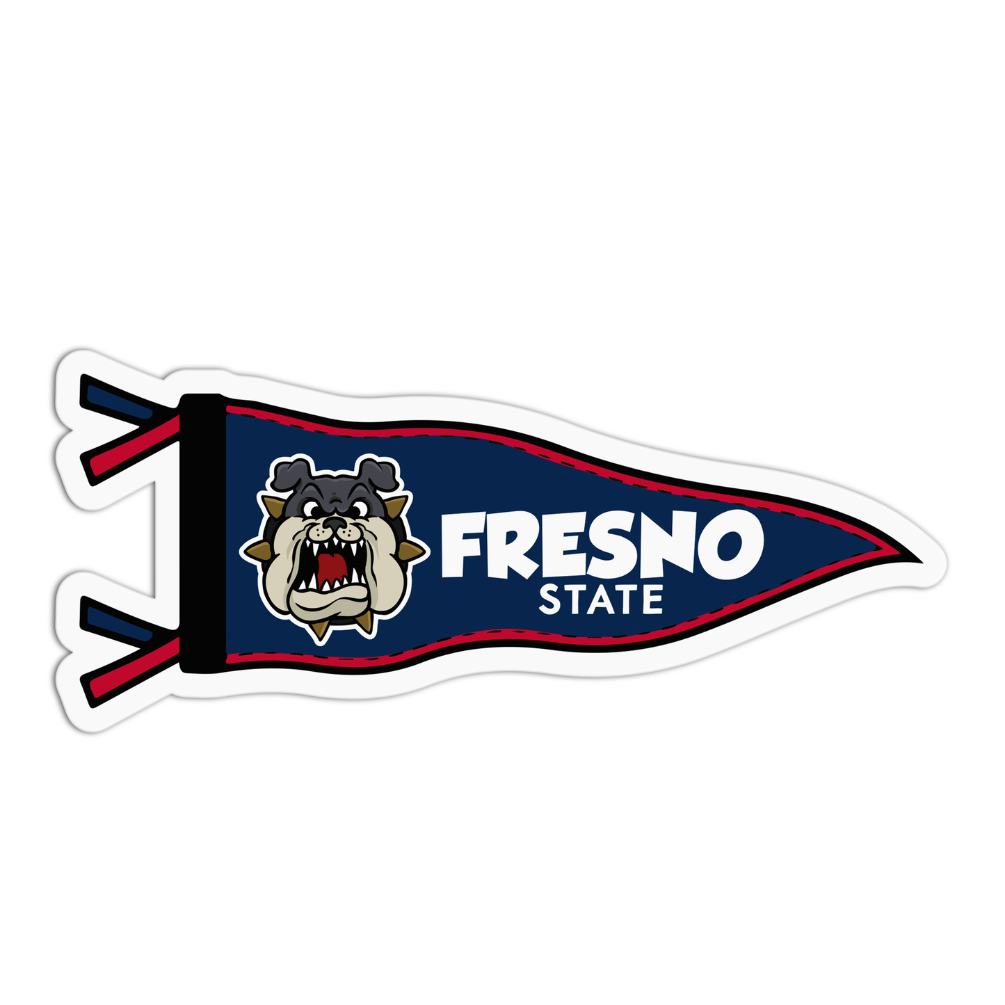 Fresno State Flag Sticker - The Stkr Store