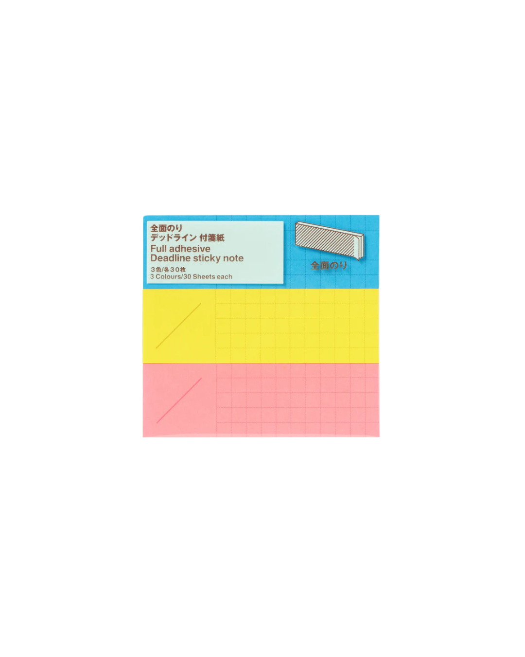 MUJI Sticky Note Full Adhesive 30s