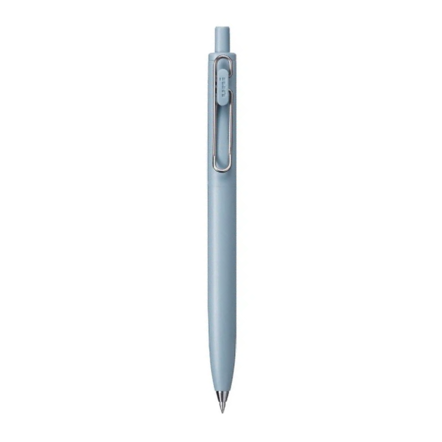 Silver pen on a white background