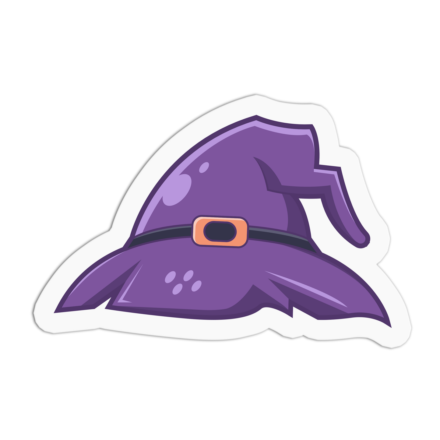 Witch Hat Halloween Textured Stickers