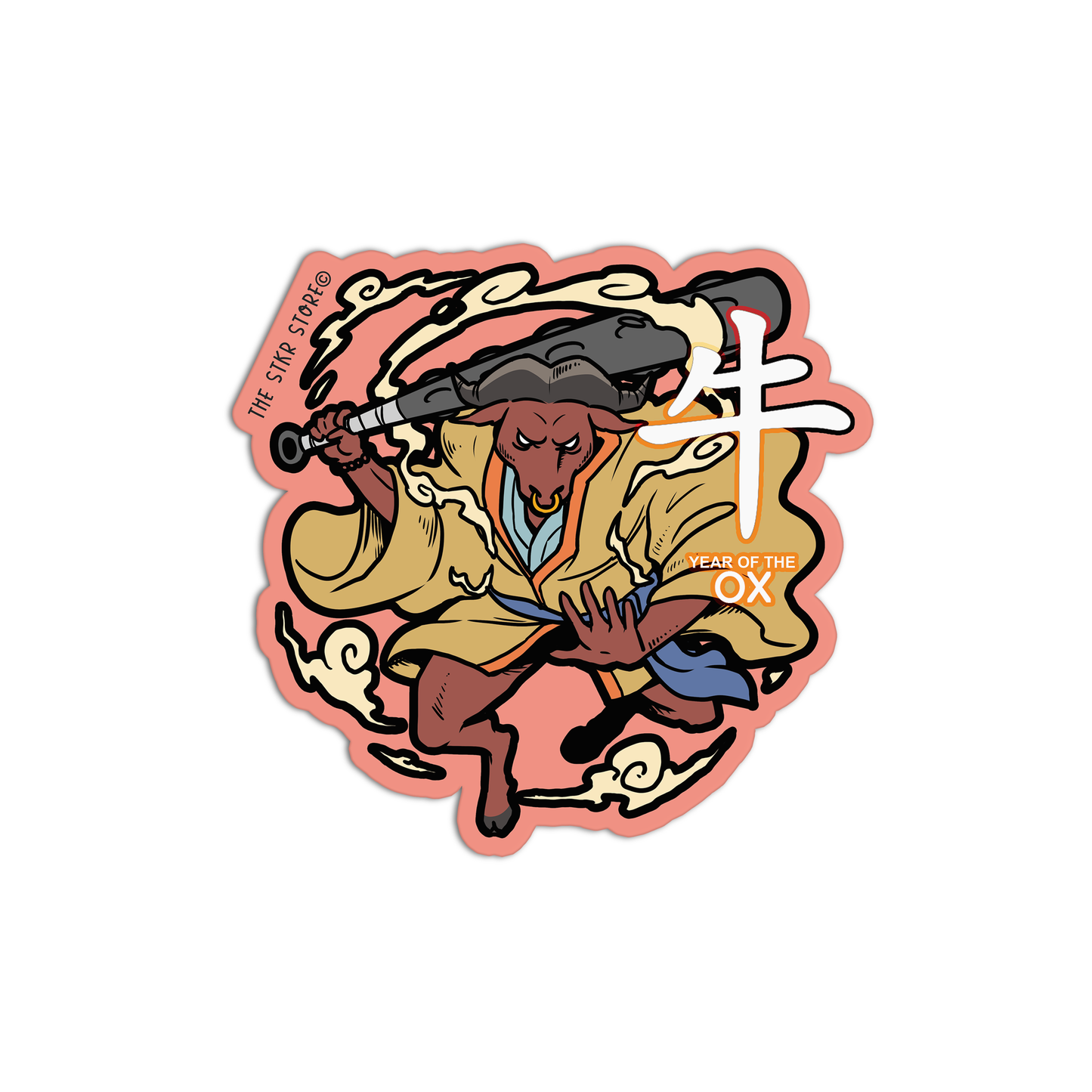 Year Of The Ox Zodiac Stickers