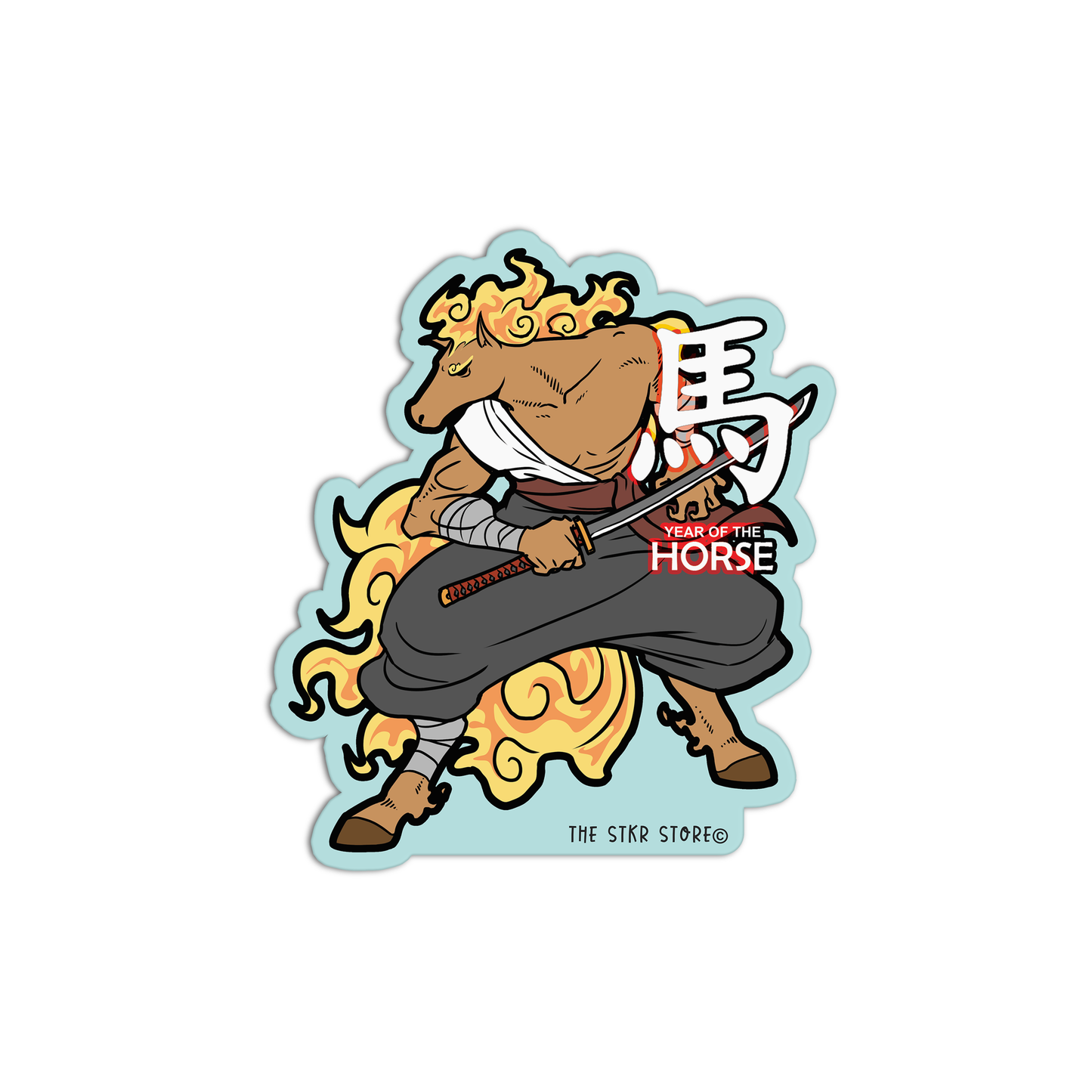 Year Of The Horse Zodiac Stickers