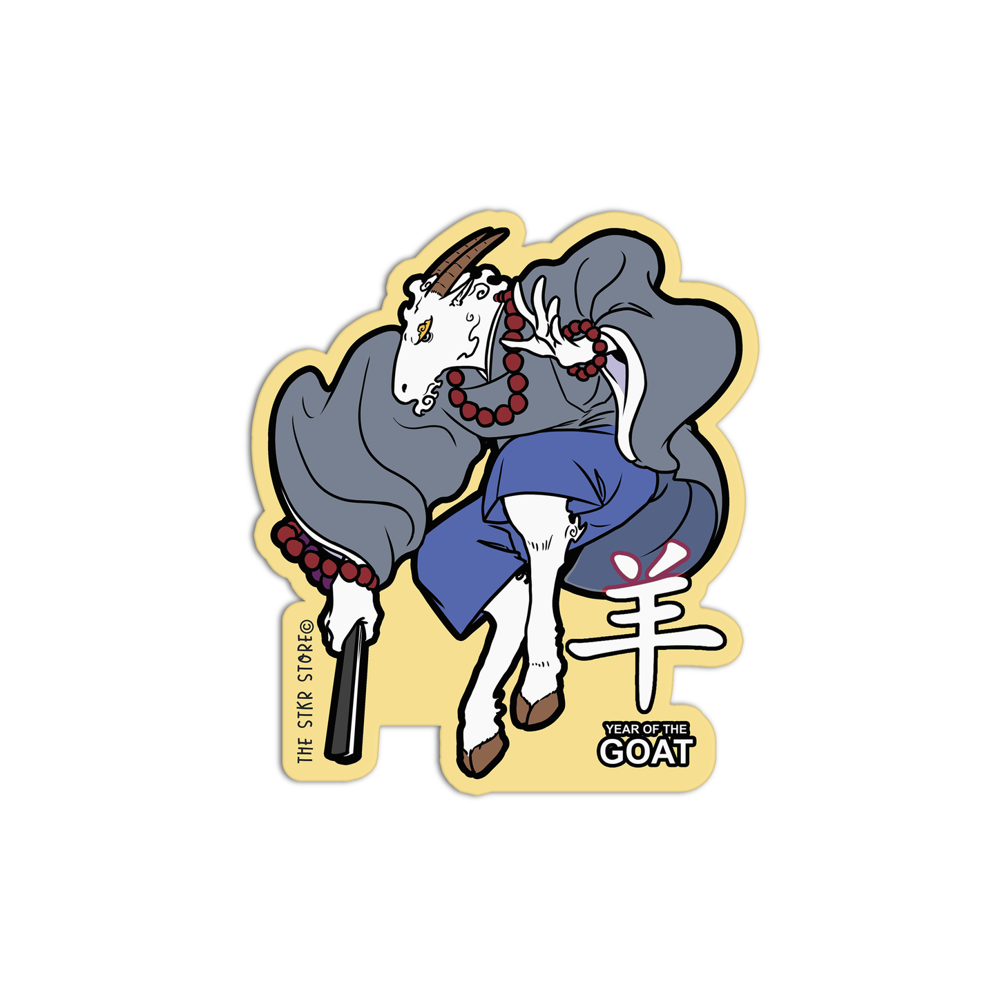 Year Of The Goat Zodiac Stickers