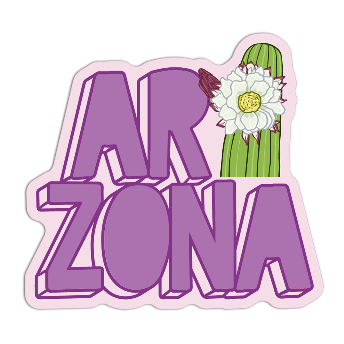Blooming Cactus - Coquette Arizona Sticker