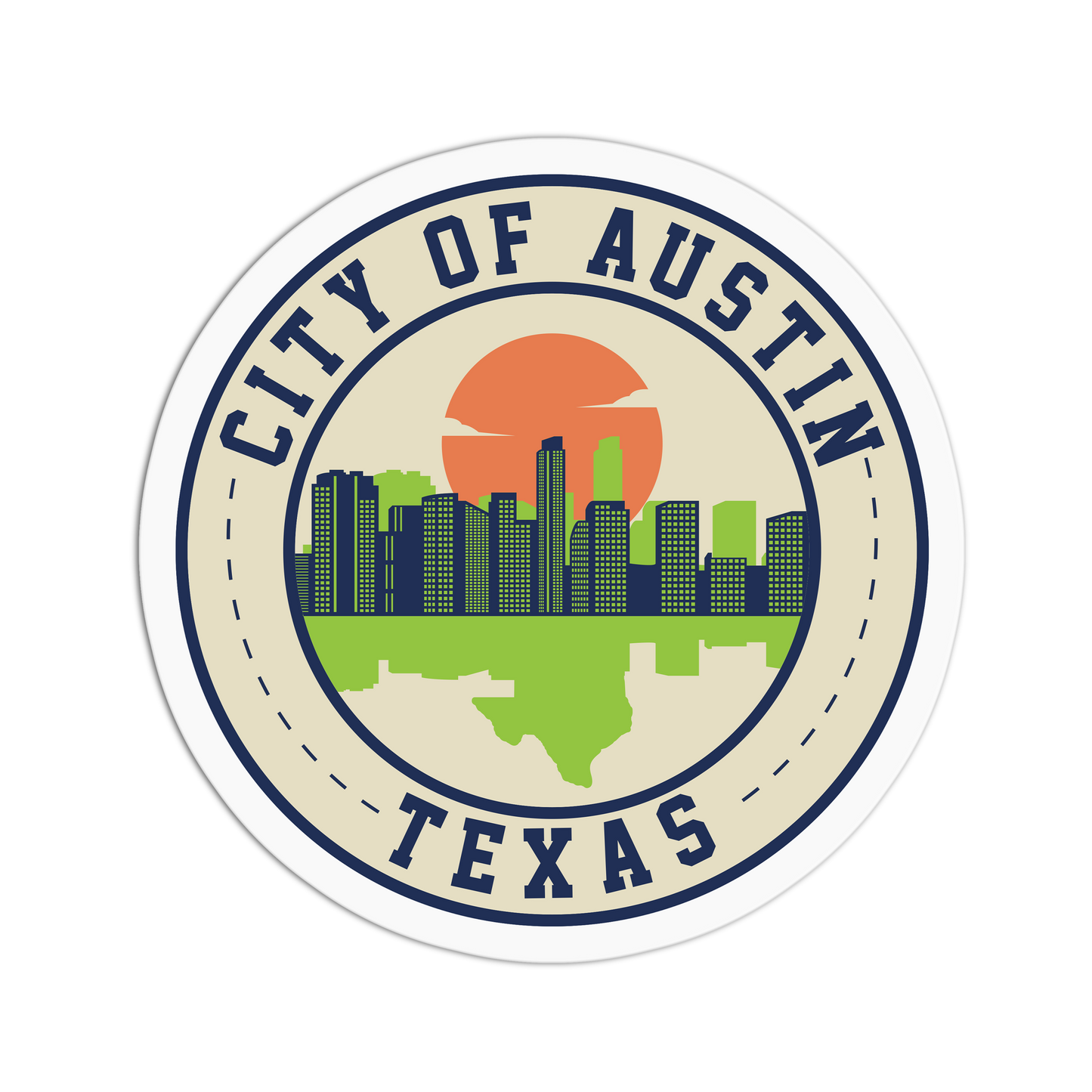 City of Austin Texas Travel Series Austin Texas Stickers