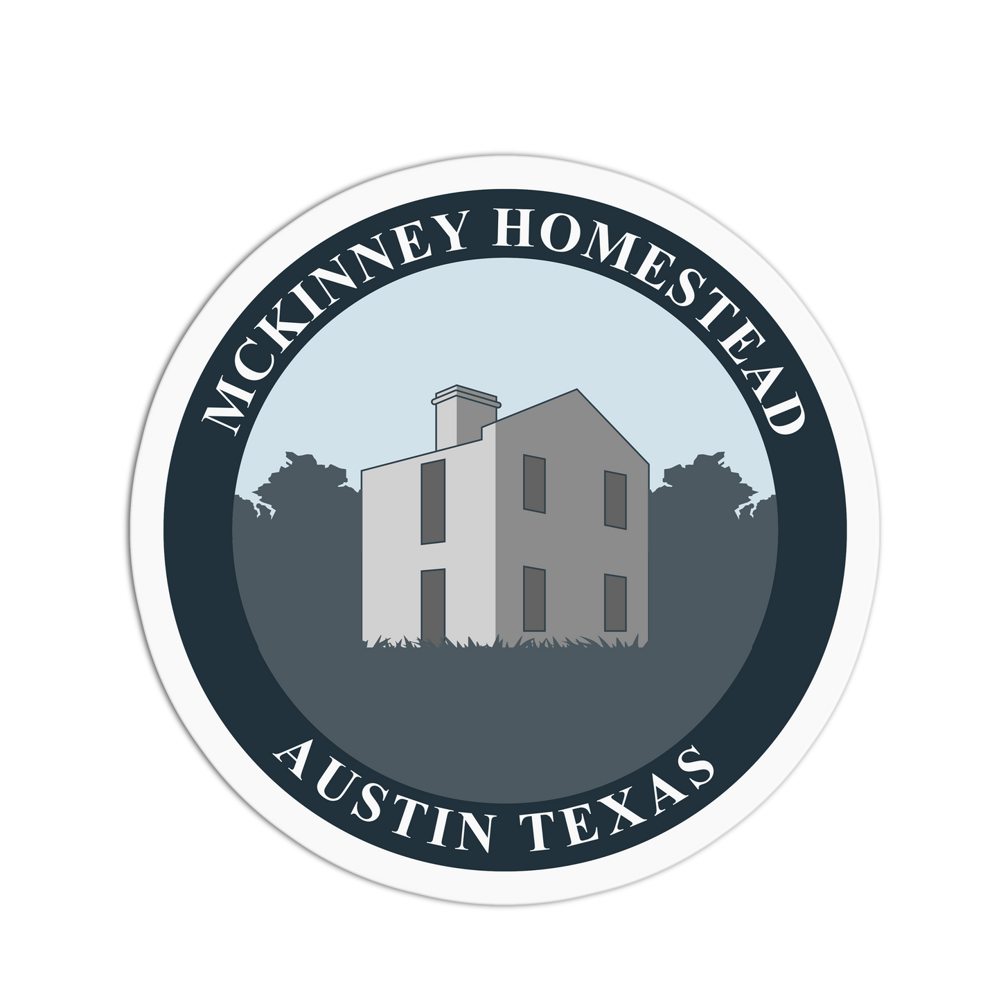 Mckinney Homestead Travel Series Austin Texas Stickers