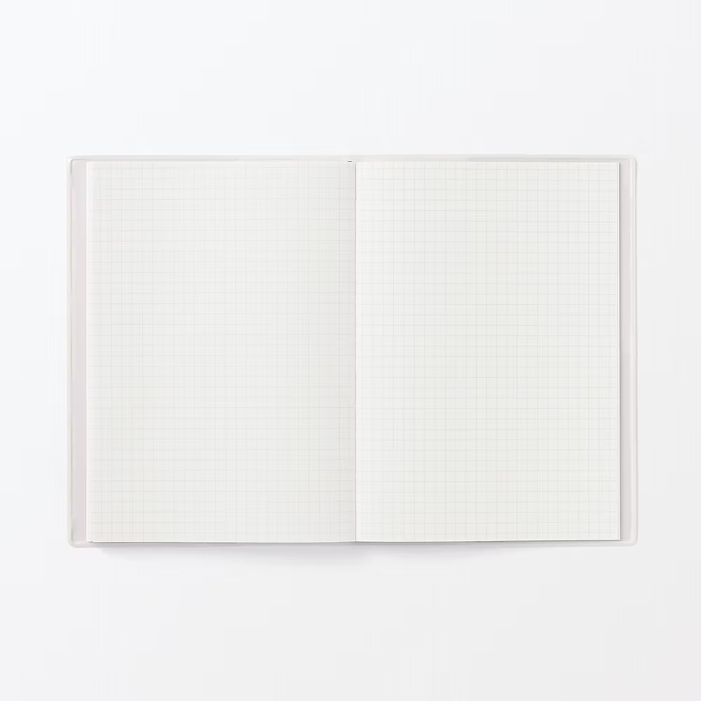 MUJI White Grey 2026 Monthly/Weekly Planner A6