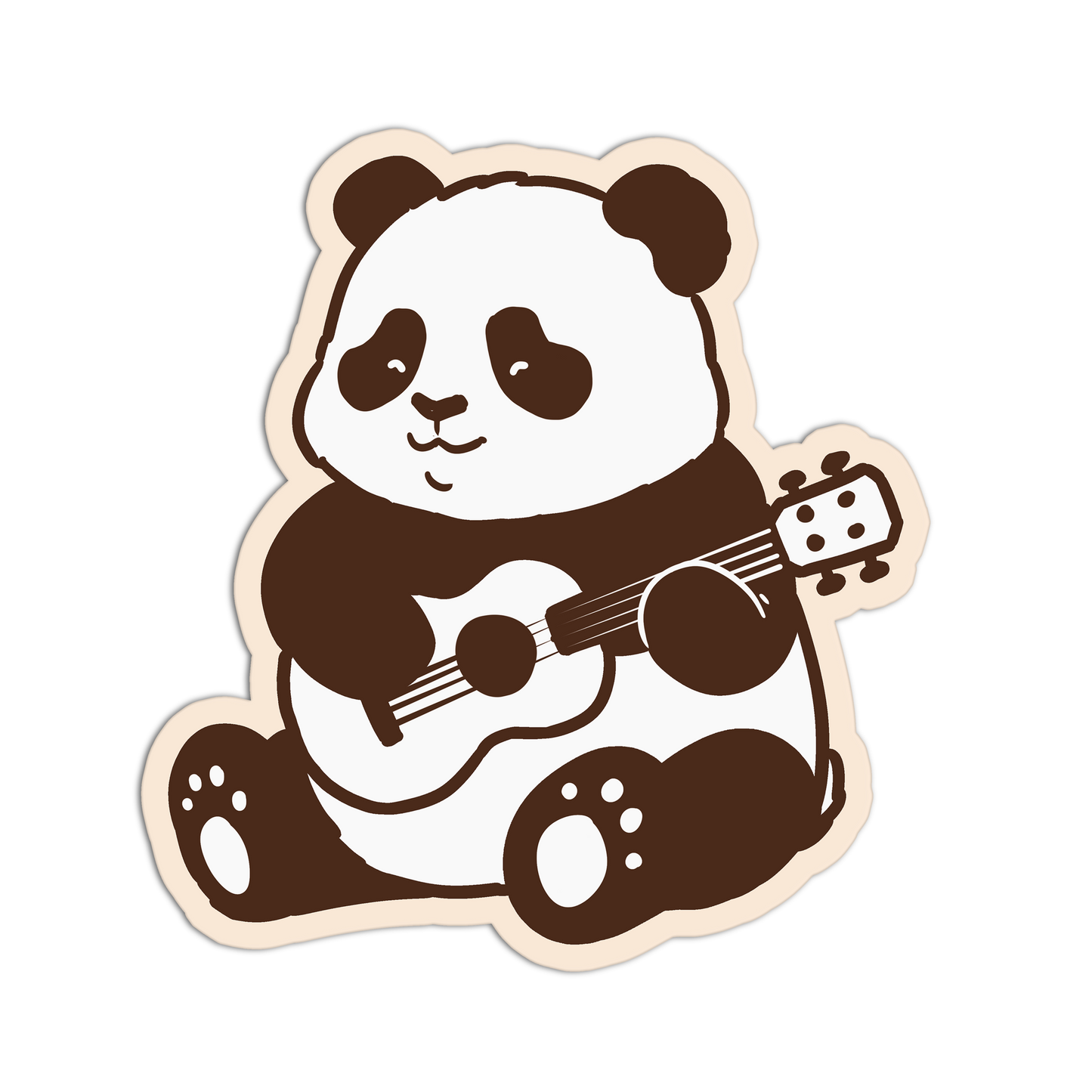 Ukulele Panda Stickers