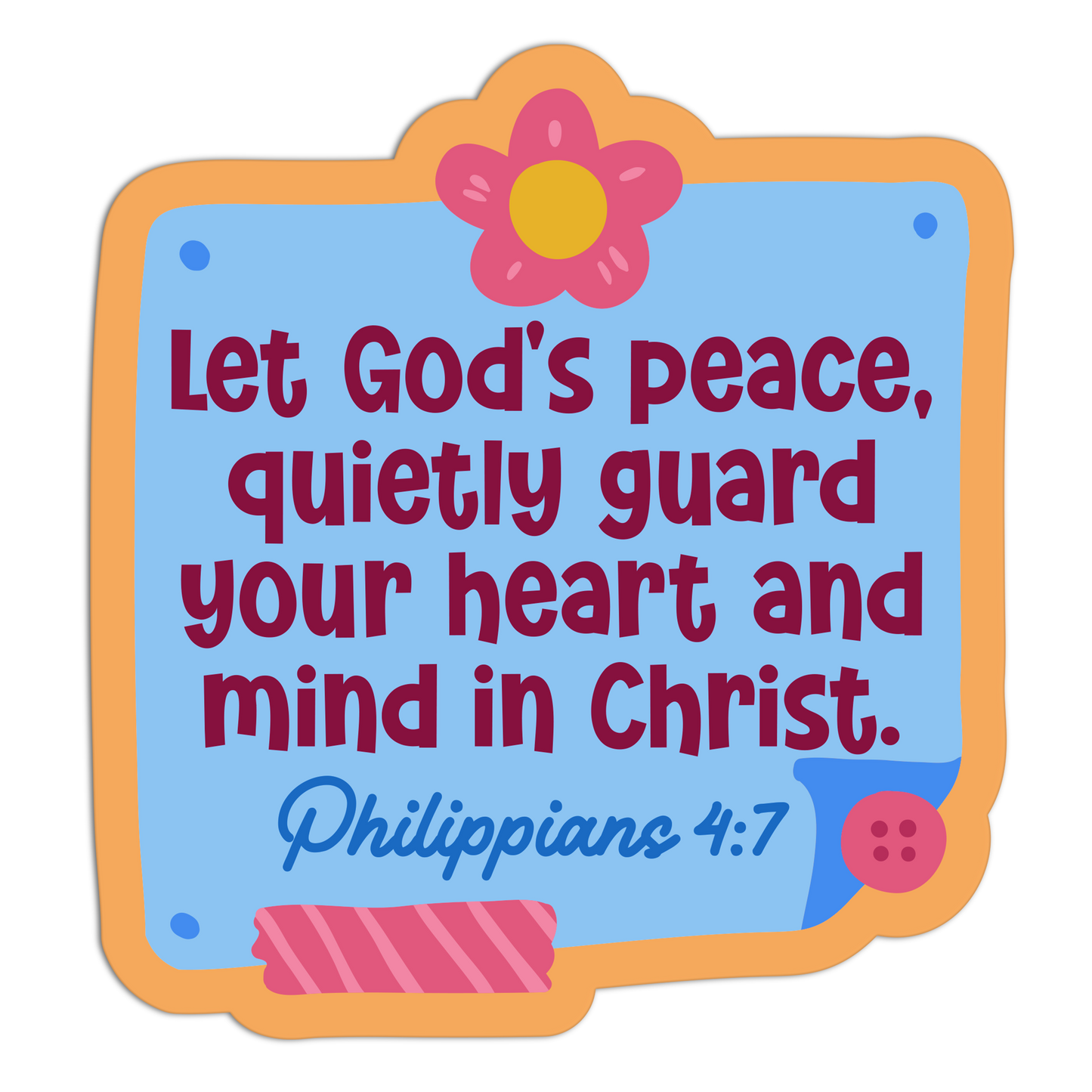 Let God's Peace Bible Verse Stickers