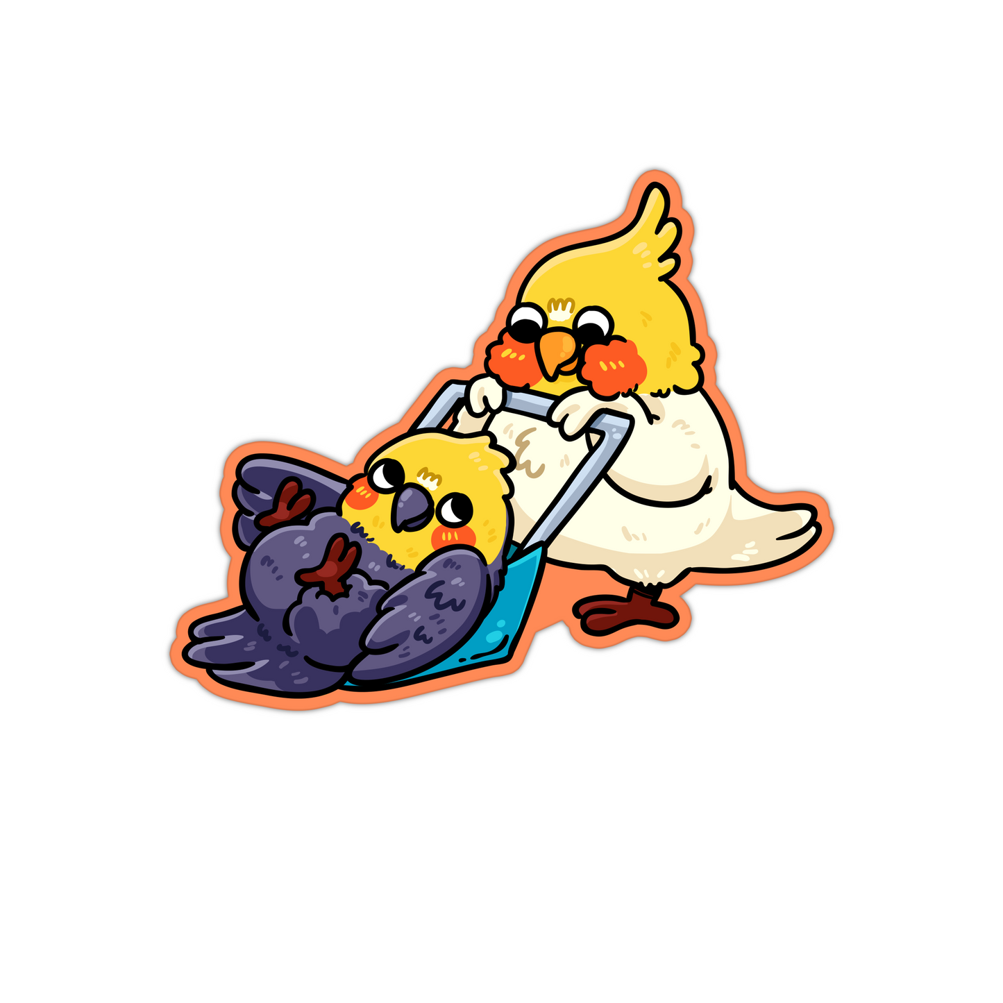 Bird Textured Stickers