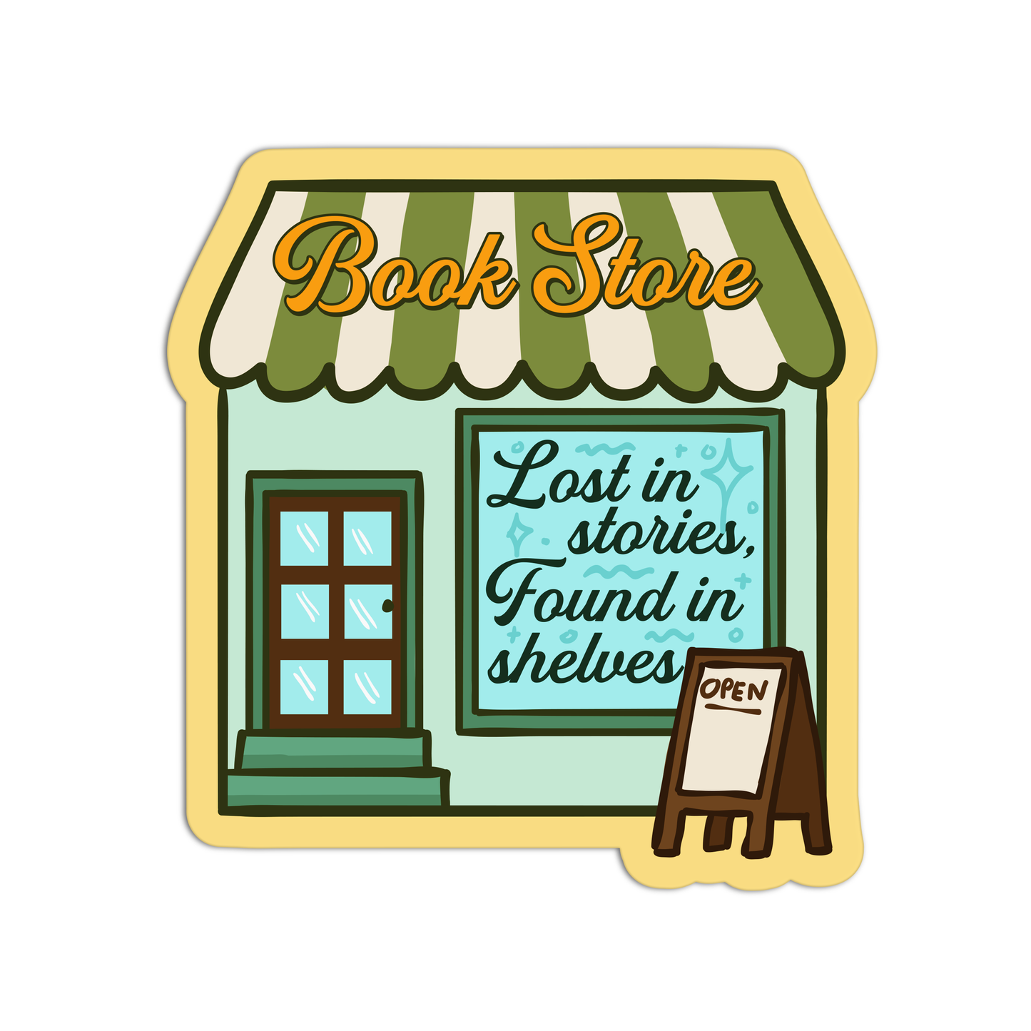 Book Store Books And Reading Stickers