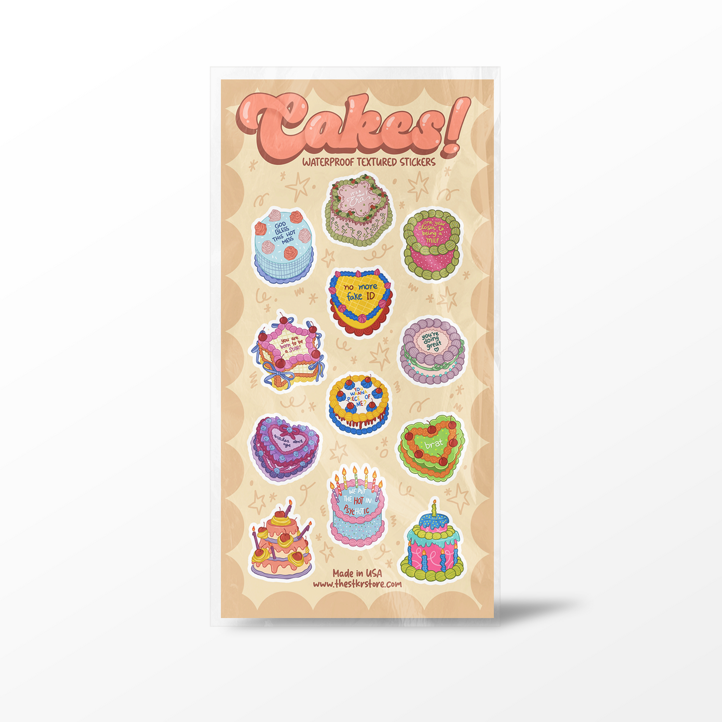 Cakes Sticker Sheet
